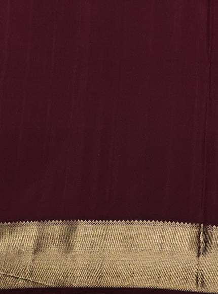 Brown Pure Kanchipuram Silk Saree
