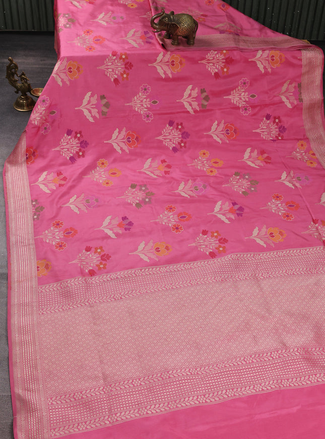Light Pink Banarasi silk saree