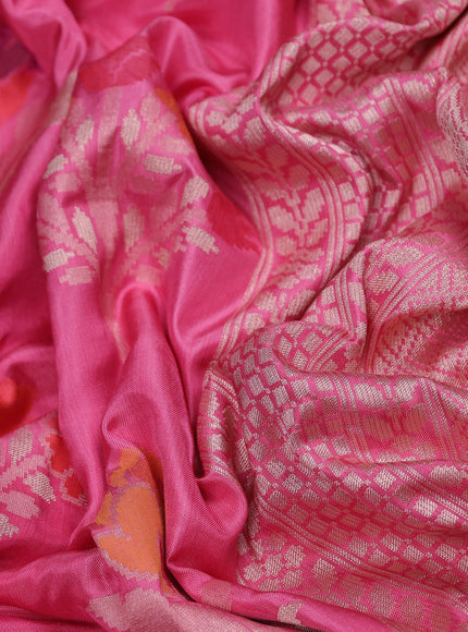 Light Pink Banarasi silk saree