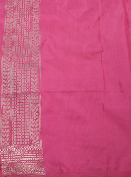 Light Pink Banarasi silk saree