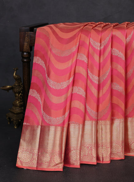 Pink Pure Kanchipuram Silk Saree