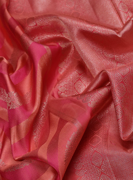 Pink Pure Kanchipuram Silk Saree