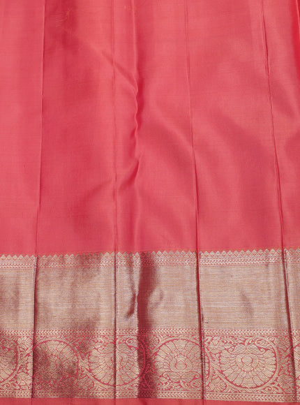 Pink Pure Kanchipuram Silk Saree