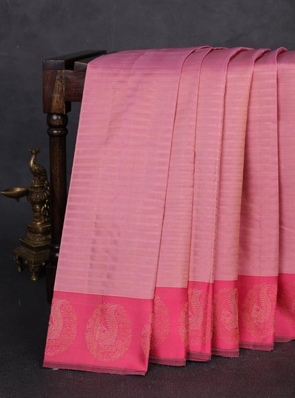 Gajri Pink - Pink Pure Kanchipuram Silk Saree