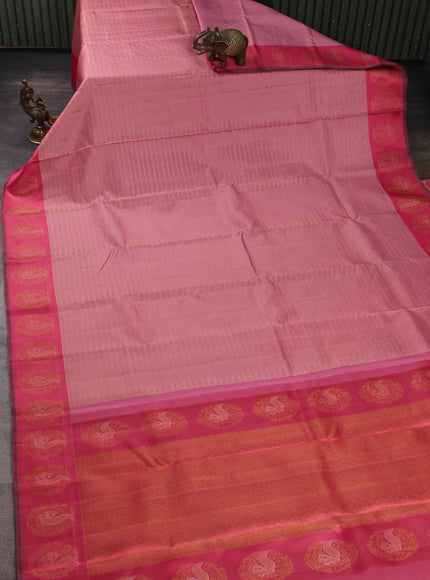 Gajri Pink - Pink Pure Kanchipuram Silk Saree