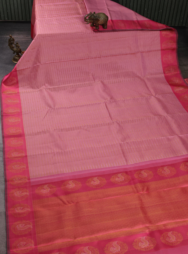 Gajri Pink - Pink Pure Kanchipuram Silk Saree