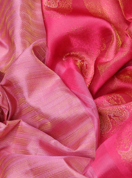 Gajri Pink - Pink Pure Kanchipuram Silk Saree