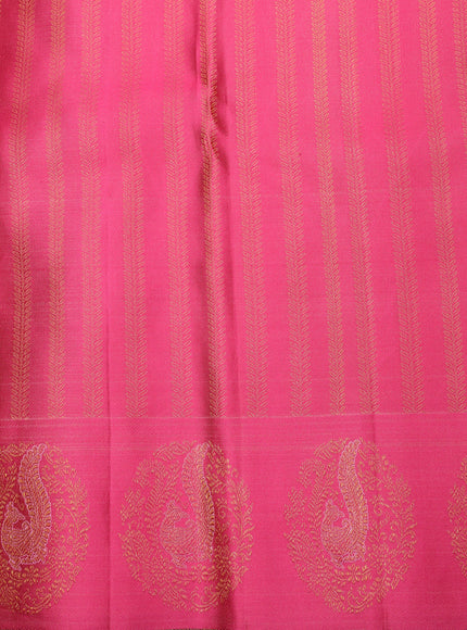 Gajri Pink - Pink Pure Kanchipuram Silk Saree