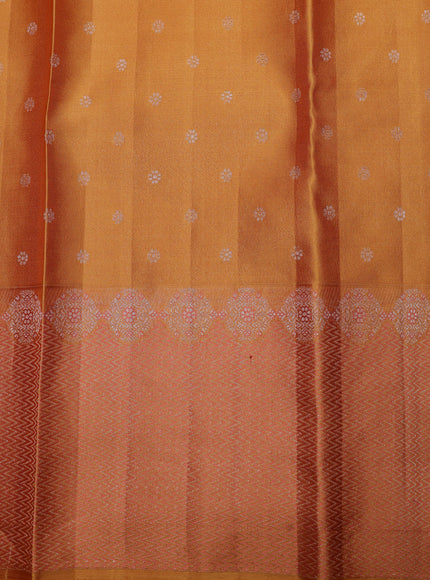 Mustard Pure Kanchipuram Silk Saree