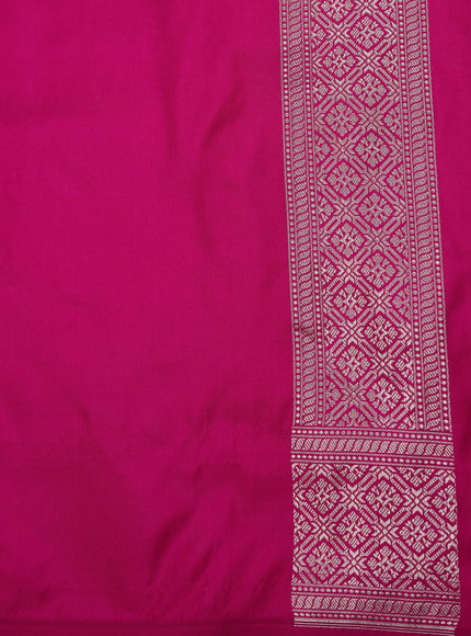 Rani Pink Banarasi Silk Saree