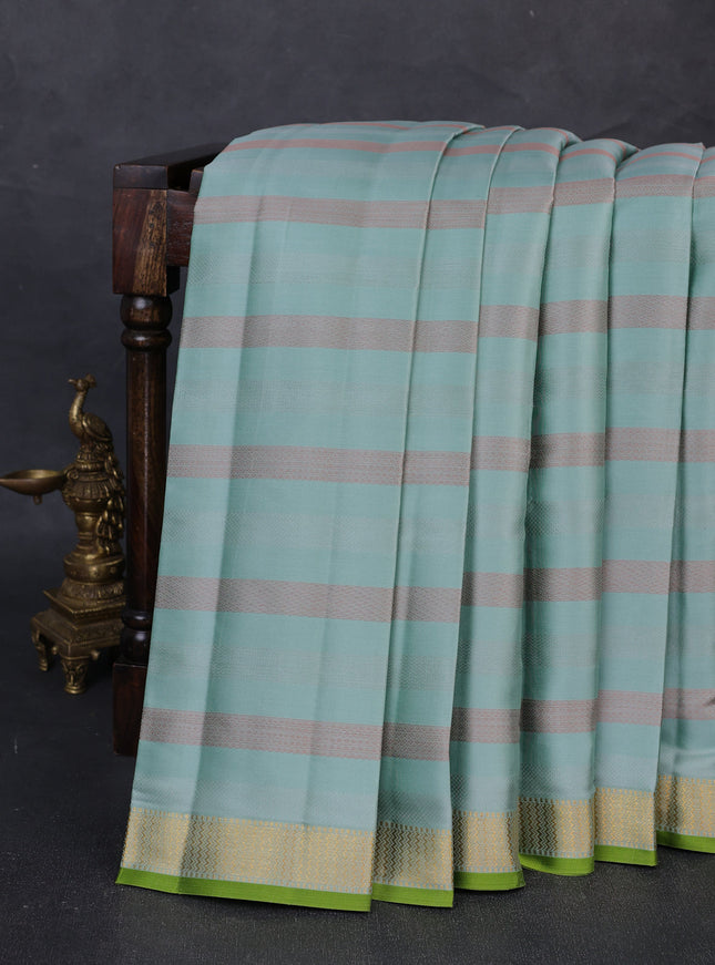 Pastel Green Pure Kanchipuram Silk Saree