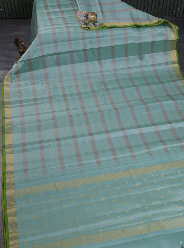 Pastel Green Pure Kanchipuram Silk Saree