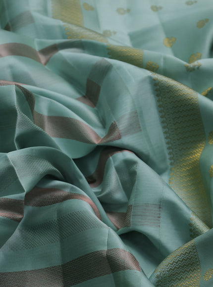 Pastel Green Pure Kanchipuram Silk Saree