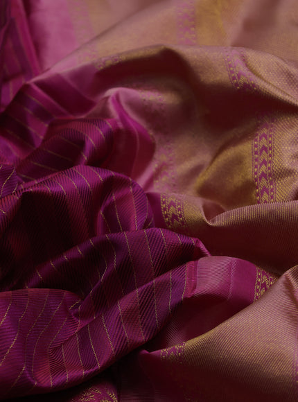 Magenta - Pink Pure Kanchipuram Silk Saree