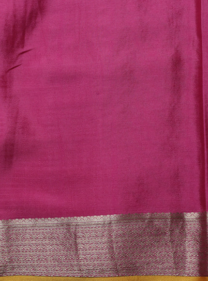 Gajri Pink Banarasi Crepe Saree
