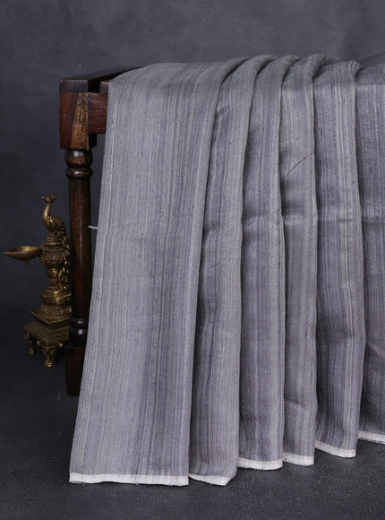 Grey Matka Tussar Saree