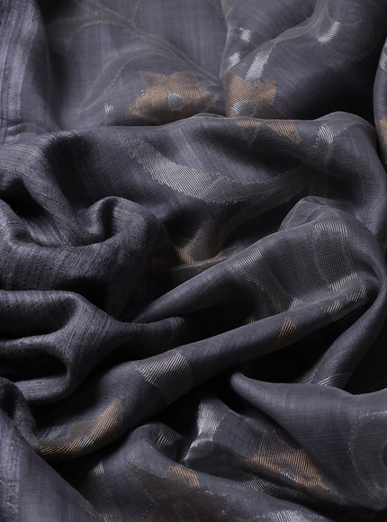 Grey Matka Tussar Saree