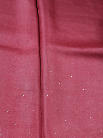 Multi Colour Tussar Silk Embroidery Saree
