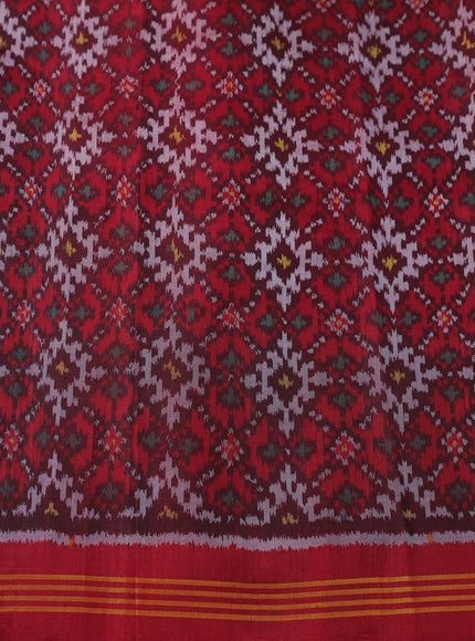 Teal Blue Banarasi Chiniya Silk With Ikat Blouse