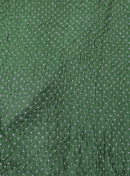 Pastel Green Bandhani Gajji Silk Saree