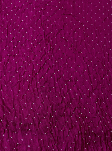Rani Pink Bandhani Gajji Silk Saree