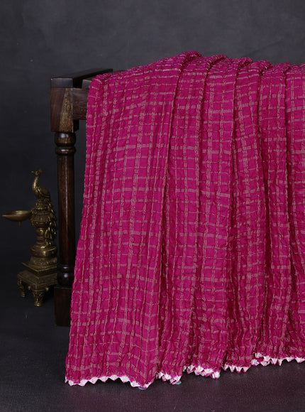 Pink Bandhani Gajji Silk Saree
