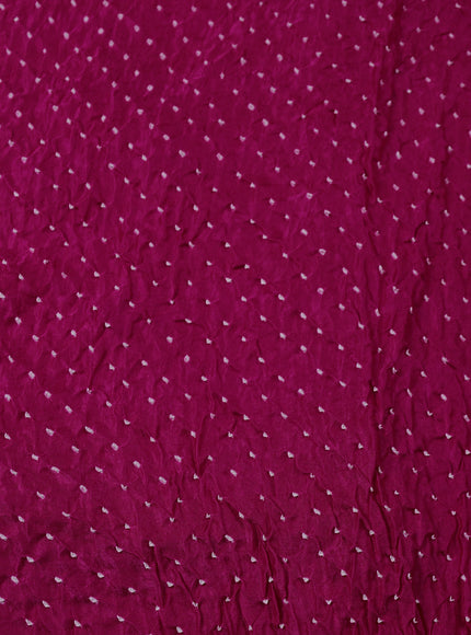 Pink Bandhani Gajji Silk Saree