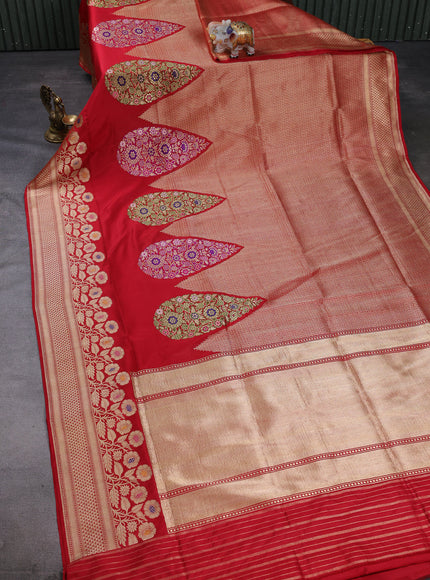 Red Banarasi Silk Saree