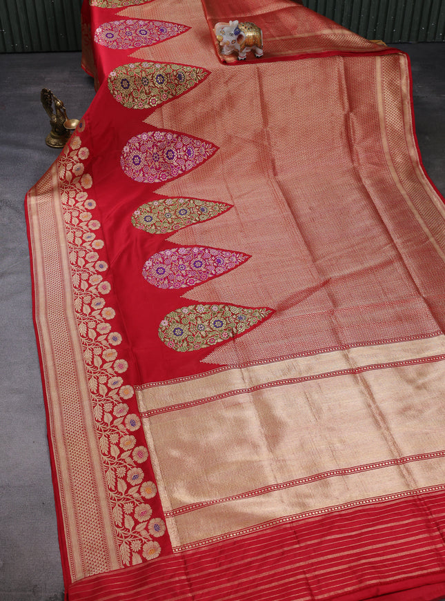Red Banarasi Silk Saree