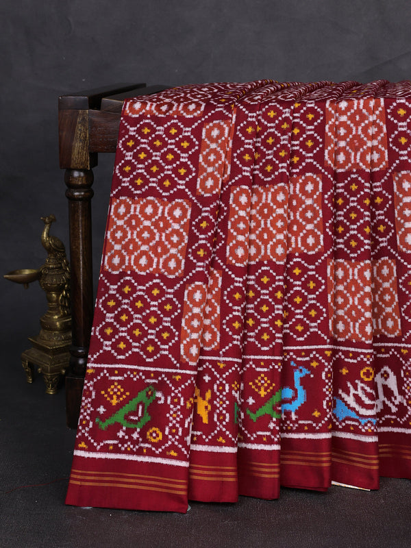 Red Patan Patola Silk Saree