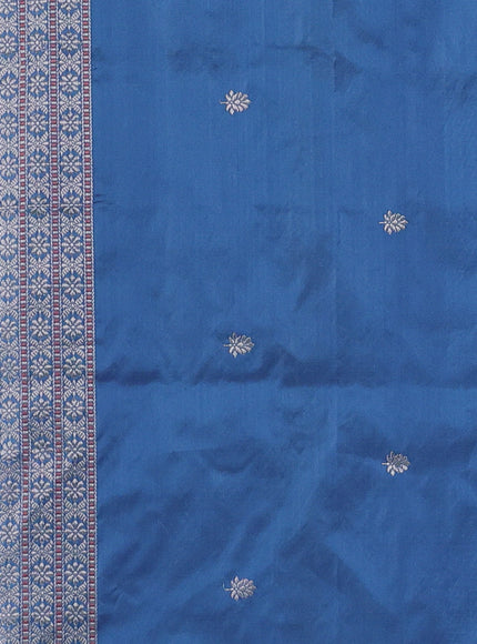Sky Blue Banarasi Silk Saree