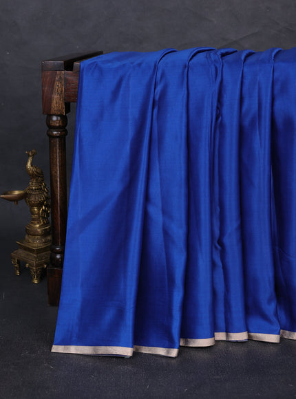 Royal Blue Banarasi Mushru Silk Saree