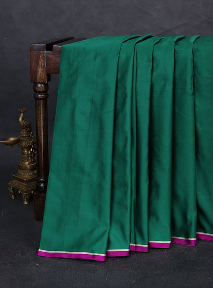 Green Banarasi Mushru Silk Saree
