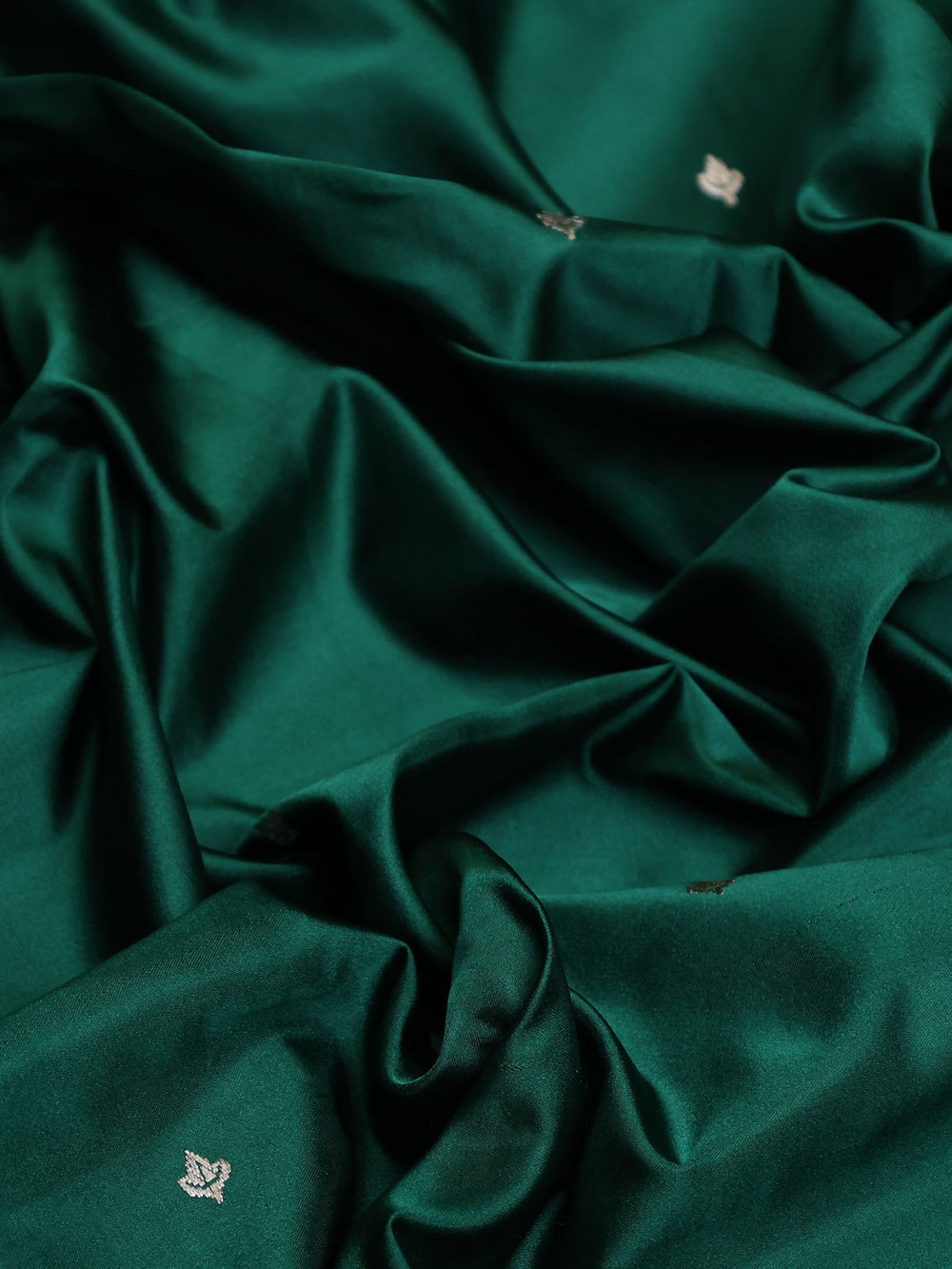 Green Banarasi Mushru Silk Saree