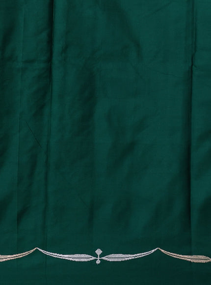 Green Banarasi Mushru Silk Saree