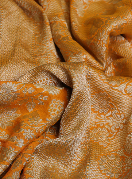 Orange Banarasi Georgette Saree