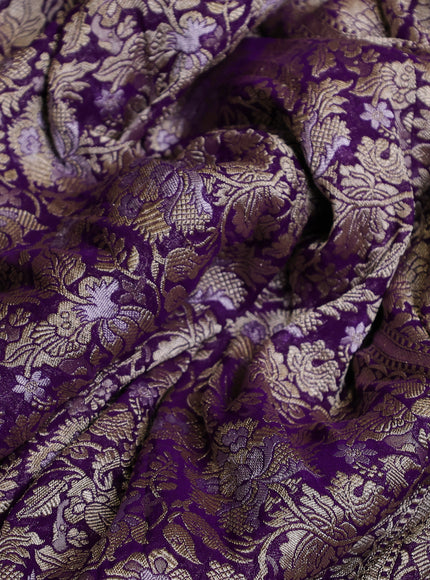 Purple Banarasi Georgette Saree