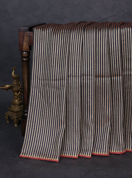 Black Tussar Silk Saree