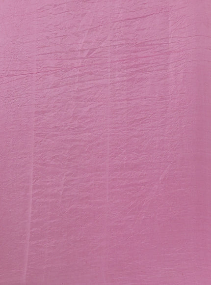 Light Pink - Yellow Bandhani Silk Saree