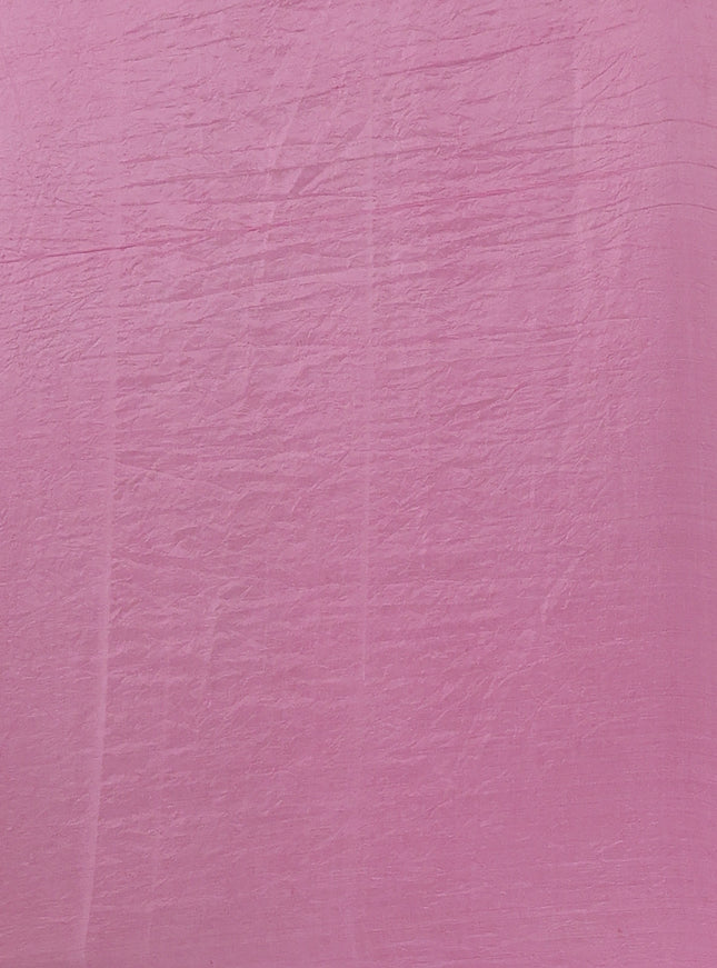 Light Pink - Yellow Bandhani Silk Saree