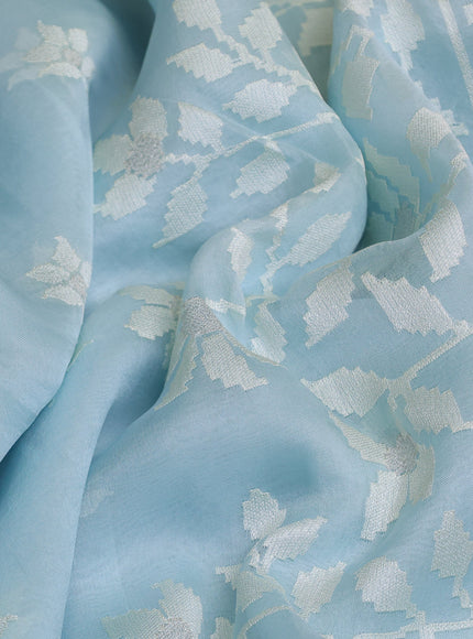 Light Blue Organza Saree