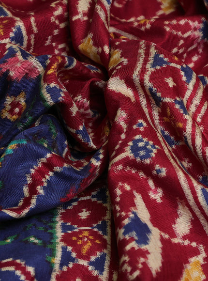 Blue - Red Patan Patola Saree