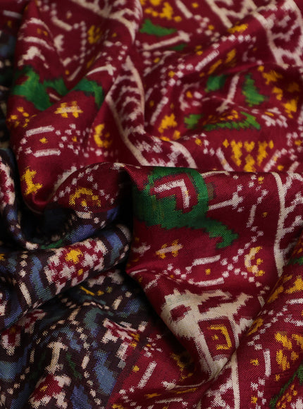 Blue - Red Patan Patola Saree