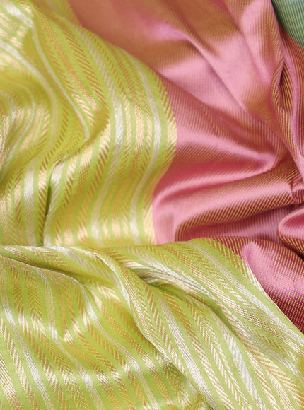 Pista Green Banarasi Silk Saree