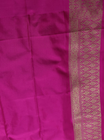 Rani Pink Banarasi Silk Saree