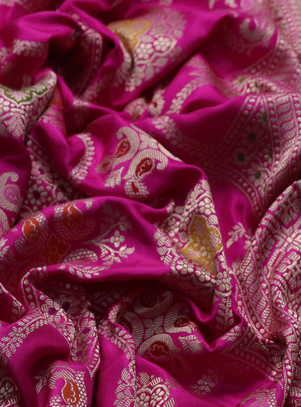 Rani Pink Banarasi Silk Saree