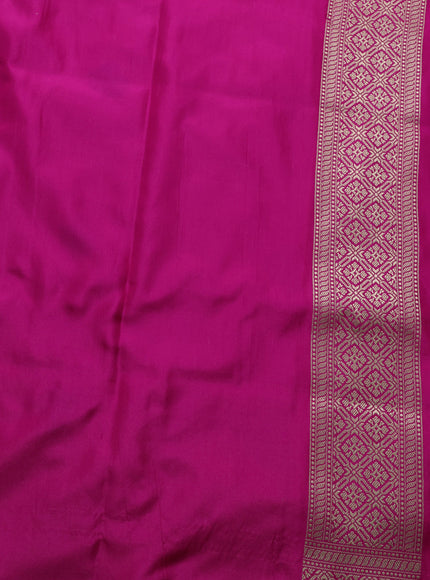 Rani Pink Banarasi Silk Saree