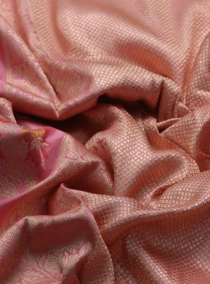 Light Pink Banarasi Silk Saree