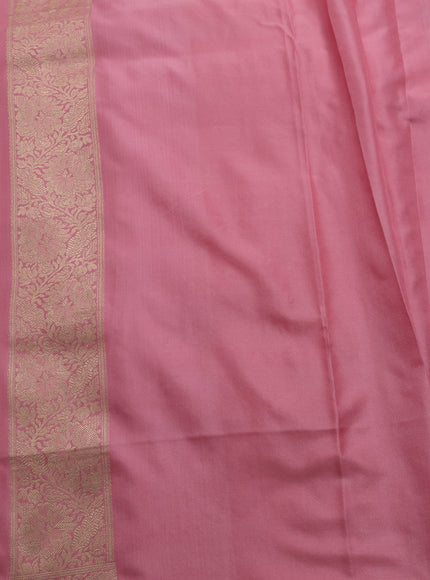 Light Pink Banarasi Silk Saree