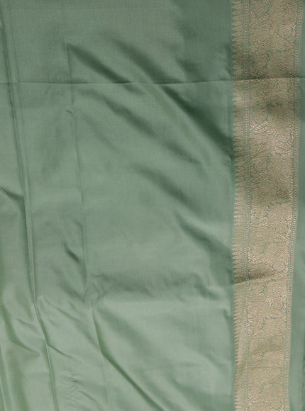 Pastel Green Banarasi Silk Saree